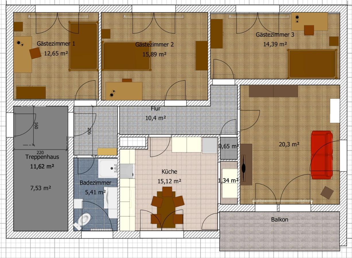 Apartment Ferienwohnung Vogt Зинцхайм Екстериор снимка